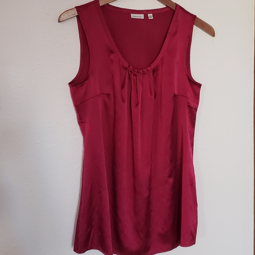 Short Sleeve Silk Top